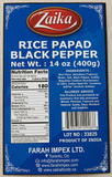 Zaika Rice Papad Black Pepper